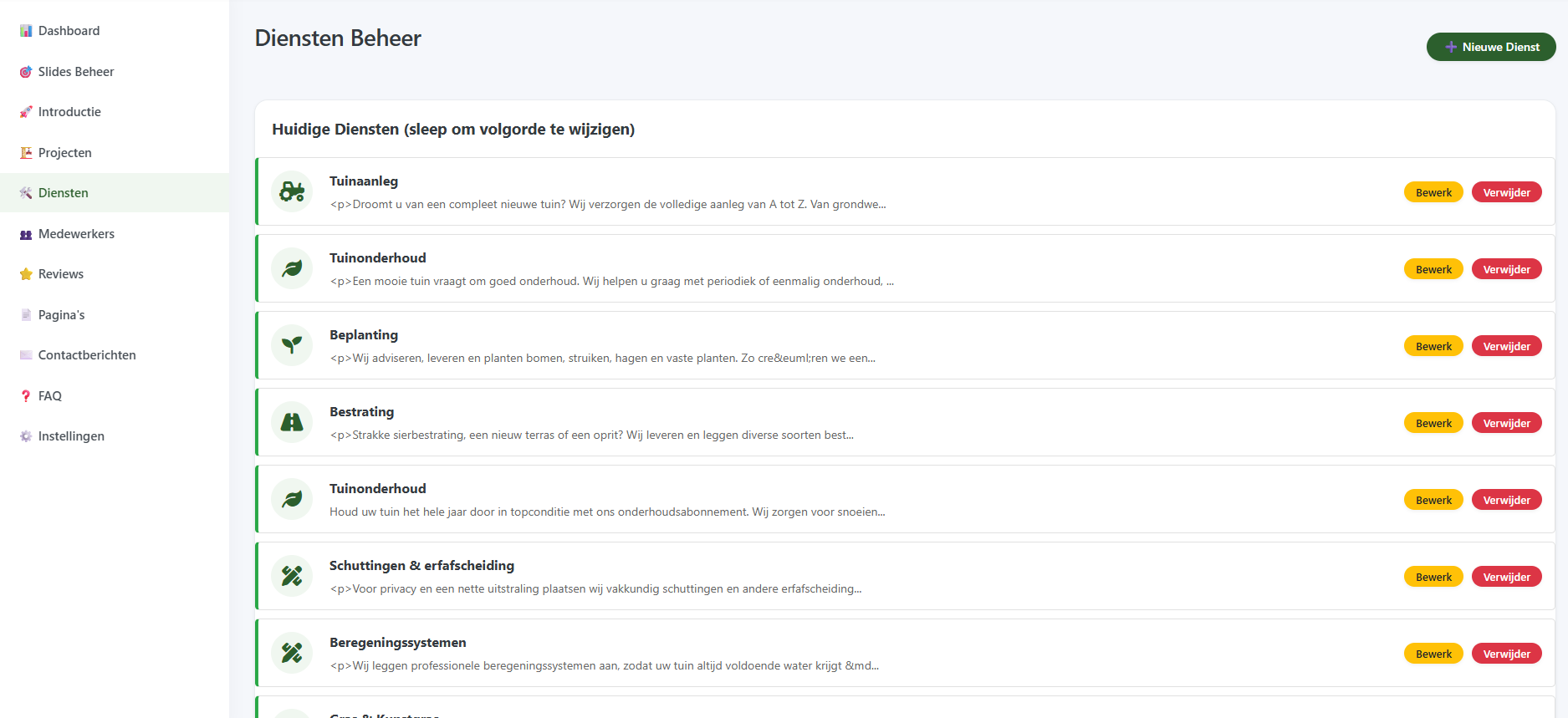 Hoveniers website + CMS - Foto 19